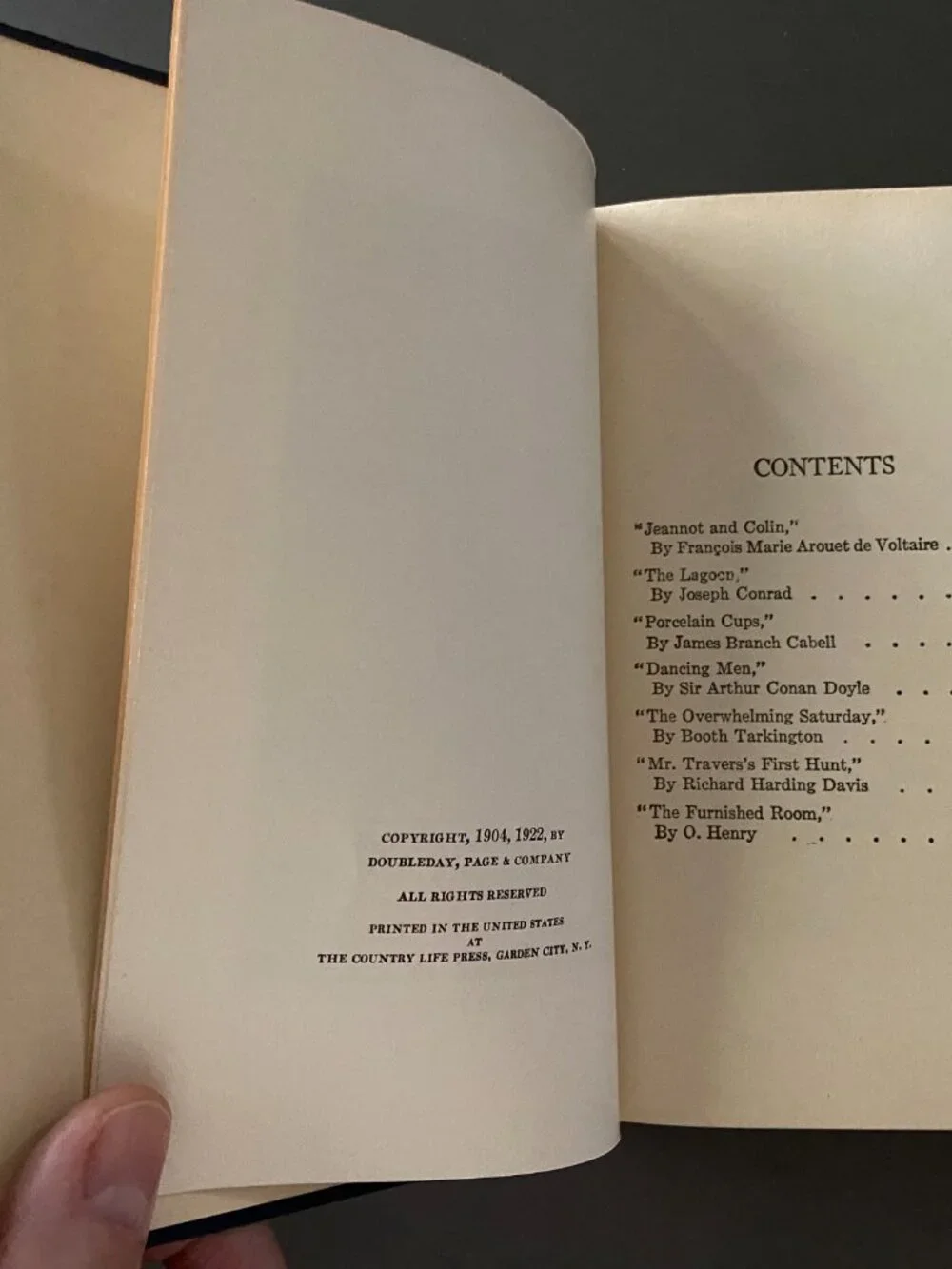 1926 Pocket University Fiction Anthology, Sherlock Holmes Dancing Men, Arthur Co